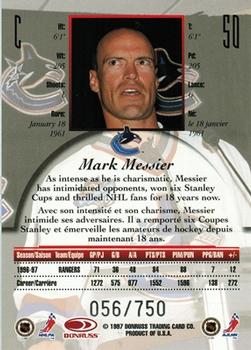1997-98 Donruss Canadian Ice - Provincial Series #50 Mark Messier Back