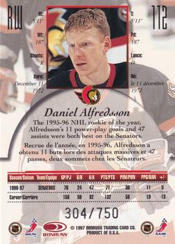 1997-98 Donruss Canadian Ice - Provincial Series #112 Daniel Alfredsson Back