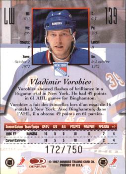 1997-98 Donruss Canadian Ice - Provincial Series #139 Vladimir Vorobiev Back