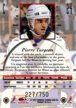 1997-98 Donruss Canadian Ice - Provincial Series #24 Pierre Turgeon Back