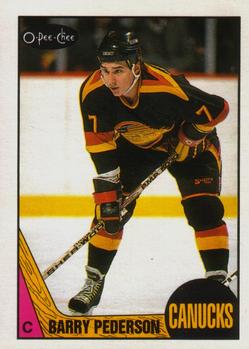 1987-88 O-Pee-Chee #177 Barry Pederson Front
