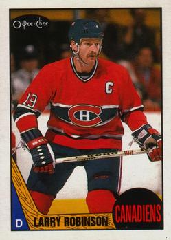 1987-88 O-Pee-Chee #192 Larry Robinson Front