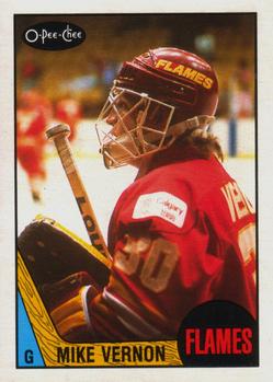 1987-88 O-Pee-Chee #215 Mike Vernon Front