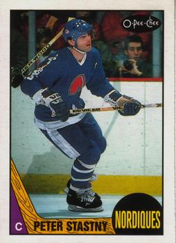 1987-88 O-Pee-Chee #21 Peter Stastny Front