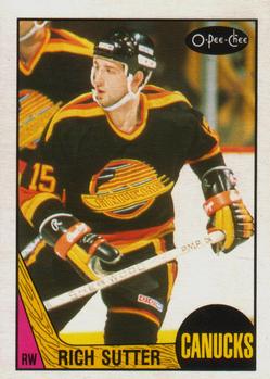 1987-88 O-Pee-Chee #258 Rich Sutter Front