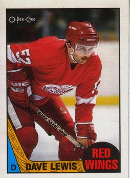 1987-88 O-Pee-Chee #37 Dave Lewis Front