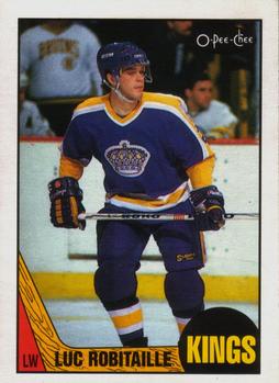 1987-88 O-Pee-Chee #42 Luc Robitaille Front