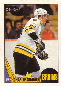 1987-88 O-Pee-Chee #52 Charlie Simmer Front