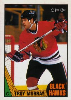 1987-88 O-Pee-Chee #74 Troy Murray Front
