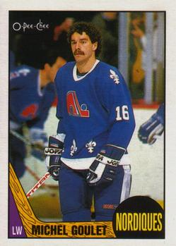 1987-88 O-Pee-Chee #77 Michel Goulet Front