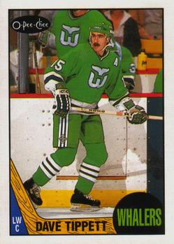 1987-88 O-Pee-Chee #86 Dave Tippett Front