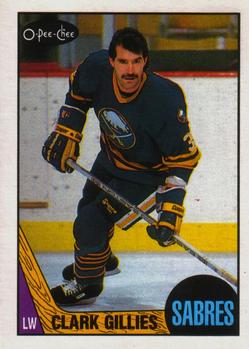 1987-88 O-Pee-Chee #96 Clark Gillies Front