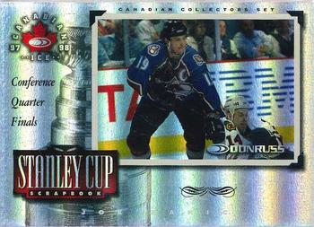 1997-98 Donruss Canadian Ice - Stanley Cup Scrapbook Framed #3 Joe Sakic Front