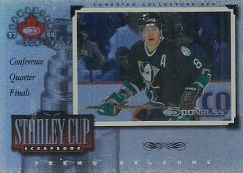 1997-98 Donruss Canadian Ice - Stanley Cup Scrapbook Framed #8 Teemu Selanne Front