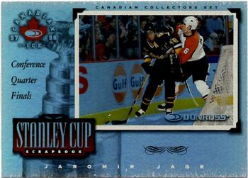 1997-98 Donruss Canadian Ice - Stanley Cup Scrapbook Framed #9 Jaromir Jagr Front