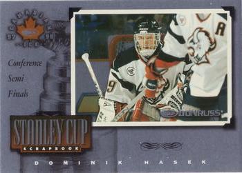 1997-98 Donruss Canadian Ice - Stanley Cup Scrapbook Framed #22 Dominik Hasek Front
