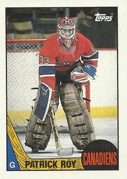 1987-88 Topps #163 Patrick Roy Front