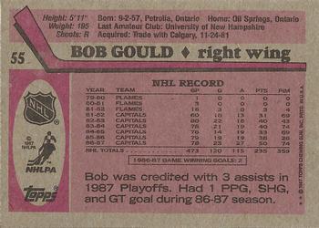 1987-88 Topps #55 Bob Gould Back
