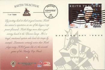 1997-98 Donruss Priority - Postcards Opening Day Issues #3 Keith Tkachuk Back