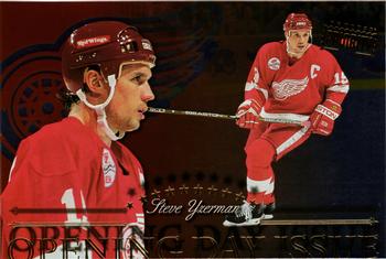 1997-98 Donruss Priority - Postcards Opening Day Issues #4 Steve Yzerman Front