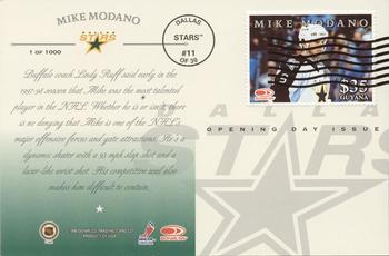 1997-98 Donruss Priority - Postcards Opening Day Issues #11 Mike Modano Back