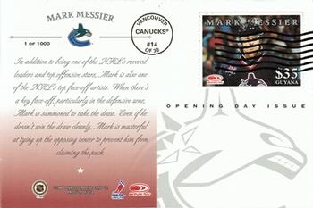 1997-98 Donruss Priority - Postcards Opening Day Issues #14 Mark Messier Back