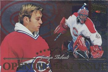 1997-98 Donruss Priority - Postcards Opening Day Issues #21 Jocelyn Thibault Front