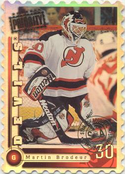 1997-98 Donruss Priority - Stamp of Approval #7 Martin Brodeur Front