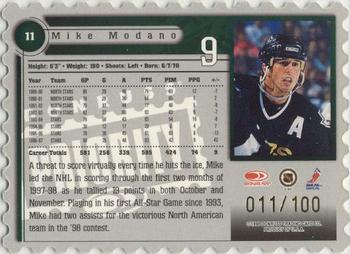1997-98 Donruss Priority - Stamp of Approval #11 Mike Modano Back