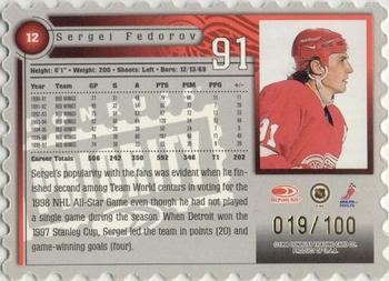 1997-98 Donruss Priority - Stamp of Approval #12 Sergei Fedorov Back