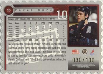 1997-98 Donruss Priority - Stamp of Approval #15 Pavel Bure Back