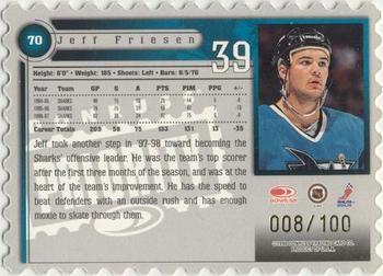 1997-98 Donruss Priority - Stamp of Approval #70 Jeff Friesen Back
