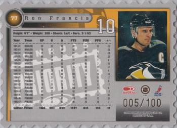 1997-98 Donruss Priority - Stamp of Approval #77 Ron Francis Back