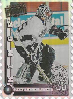 1997-98 Donruss Priority - Stamp of Approval #96 Stephane Fiset Front