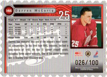 1997-98 Donruss Priority - Stamp of Approval #146 Darren McCarty Back