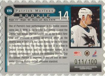 1997-98 Donruss Priority - Stamp of Approval #175 Patrick Marleau Back