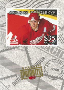 1997-98 Donruss Priority - Stamps #NNO Sergei Fedorov Front