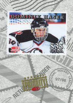 1997-98 Donruss Priority - Stamps #NNO Dominik Hasek Front