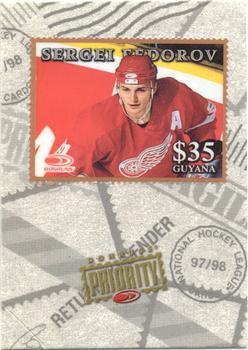 1997-98 Donruss Priority - Stamps Bronze #NNO Sergei Fedorov Front