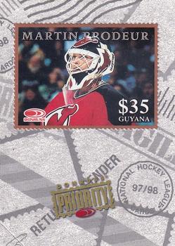 1997-98 Donruss Priority - Stamps Bronze #NNO Martin Brodeur Front