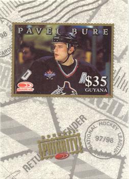 1997-98 Donruss Priority - Stamps Gold #NNO Pavel Bure Front