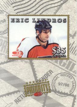 1997-98 Donruss Priority - Stamps Gold #NNO Eric Lindros Front