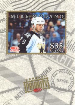 1997-98 Donruss Priority - Stamps Gold #NNO Mike Modano Front