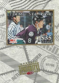1997-98 Donruss Priority - Stamps Gold #NNO Teemu Selanne Front