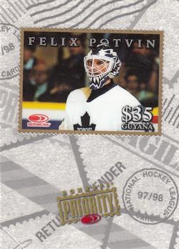 1997-98 Donruss Priority - Stamps Gold #NNO Felix Potvin Front