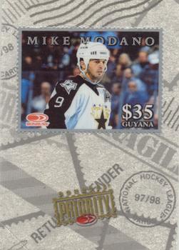 1997-98 Donruss Priority - Stamps Silver #NNO Mike Modano Front