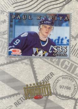 1997-98 Donruss Priority - Stamps Silver #NNO Paul Kariya Front