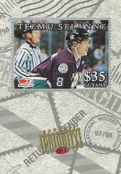 1997-98 Donruss Priority - Stamps Silver #NNO Teemu Selanne Front