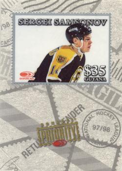 1997-98 Donruss Priority - Stamps Silver #NNO Sergei Samsonov Front
