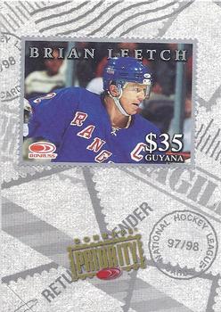 1997-98 Donruss Priority - Stamps Silver #NNO Brian Leetch Front